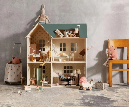 Maileg House of Miniature – domek dla lalek w dziecięcej aranżacji