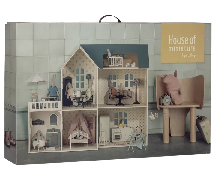 Maileg House of Miniature – opakowanie drewnianego domku dla lalek