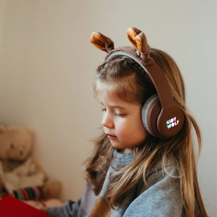 Kidywolf KIDYEARS Bear - słuchawki z uszami misia na głowie dziecka