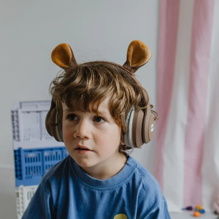 Kidywolf KIDYEARS Bear - dziecięce słuchawki Bluetooth podczas noszenia