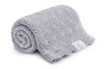 Kocyk merino Pearl grey