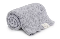 Kocyk merino Pearl grey