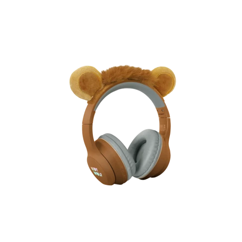 KIDYWOLF KIDYEARS Lion – brązowe słuchawki Bluetooth dla dzieci