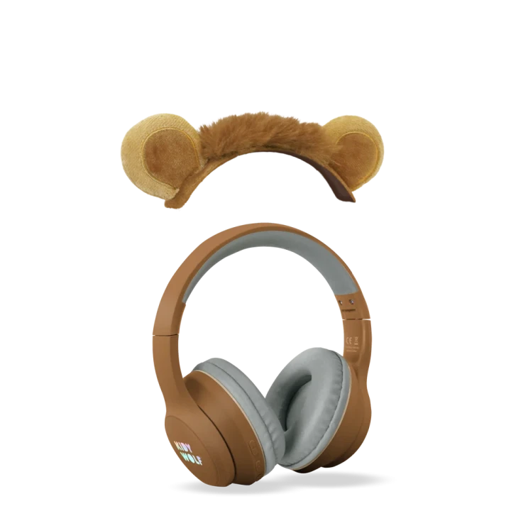 KIDYEARS Lion – słuchawki Bluetooth i odpinane uszy lwa