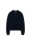 Konges Sløjd Basi Mom Polo Midnight Navy – damski wełniany sweter polo z przodu