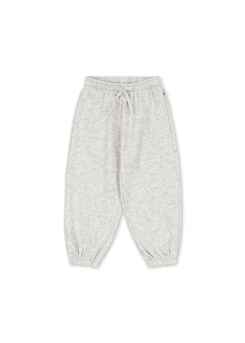 Konges Sløjd Lou Sweat Pants Grey Melange – szare spodnie dresowe z przodu