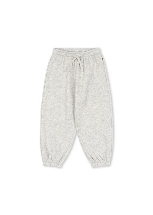 Konges Sløjd Lou Sweat Pants Grey Melange – szare spodnie dresowe z przodu