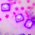 Glo Pals Lumi Purple fioletowe kostki sensoryczne świecące podczas zabawy w wodzie
