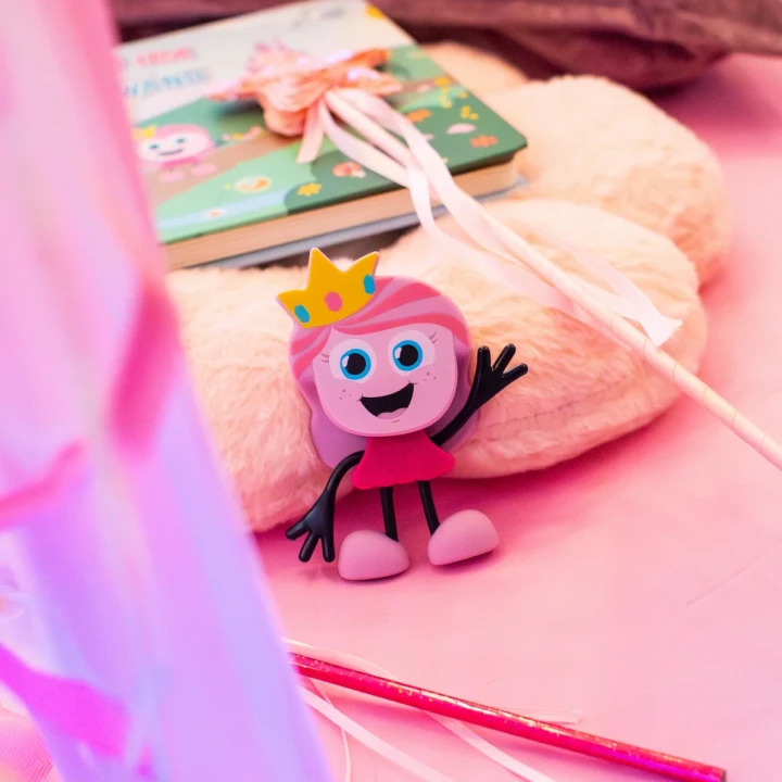 Glo Pals Princess Ida księżniczka do kąpieli z różowymi akcesoriami