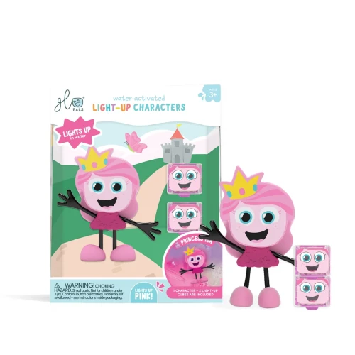 Glo Pals Princess Ida świecąca postać do kąpieli z 2 kostkami