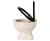Maileg WC Mouse Off White – toaleta dla myszek z podniesioną deską