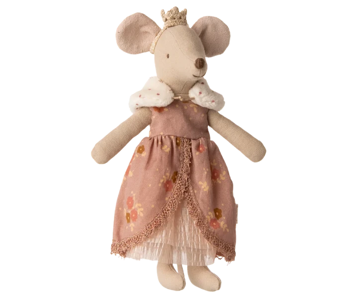 Maileg Queen Dress Mum Mouse – Mama Mysz w sukni królowej i koronie