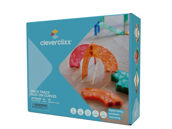 Cleverclixx Race Track Add-On Curves Intense – zestaw 15 zakrętów do toru