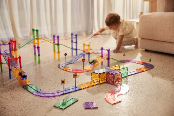 Cleverclixx Large Race Track Pastel – rozbudowana trasa w pokoju