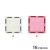 Cleverclixx Glitter Tiles Pack Transparent Pink 16 elementów – zawartość zestawu