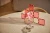 Cleverclixx Glitter Tiles Pack Transparent Pink 16 elementów – domek i geometryczna kompozycja
