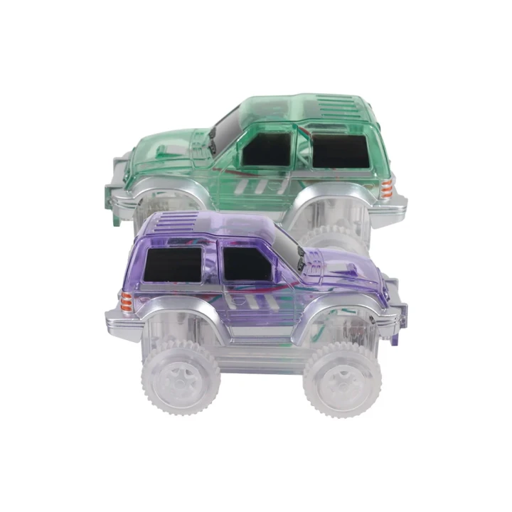 Cleverclixx Race Track Car Pastel Green – zielony i fioletowy wariant samochodu
